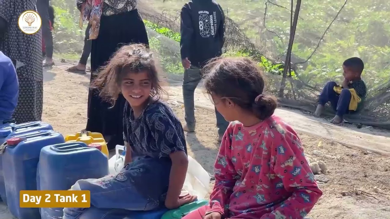 Water Tanks Distribution (118) for the Displaced families in Gaza.